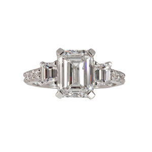 custom engagement ring 3 stone