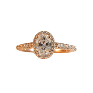 custom engagement ring rise gold